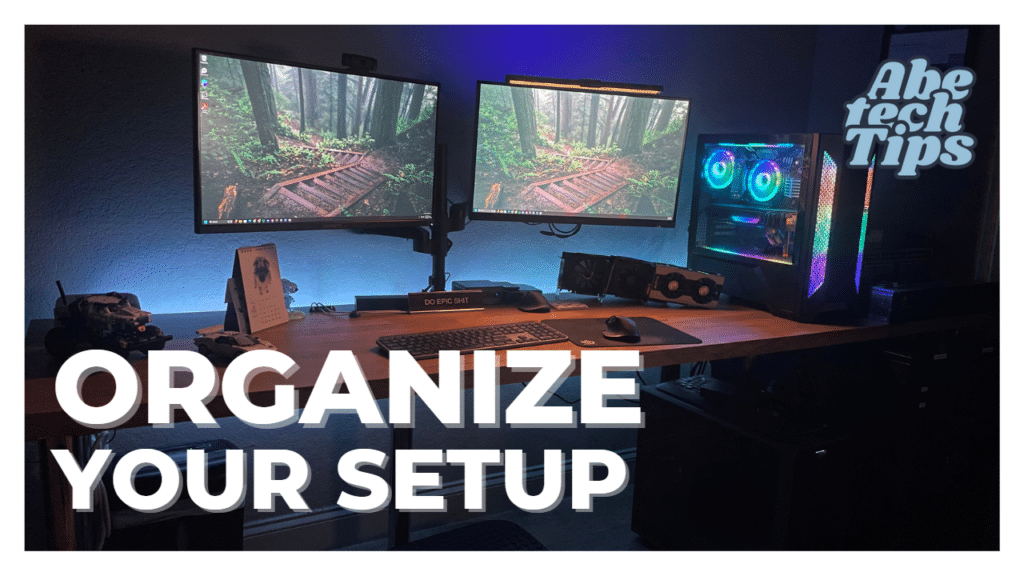 Ideas to cable manage your desk